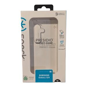 D5. Speck Presidio Perfect Clear Case For Samsung Galaxy S24 - Clear